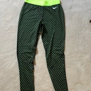 Nike Pro black yellow leggings long underwear M